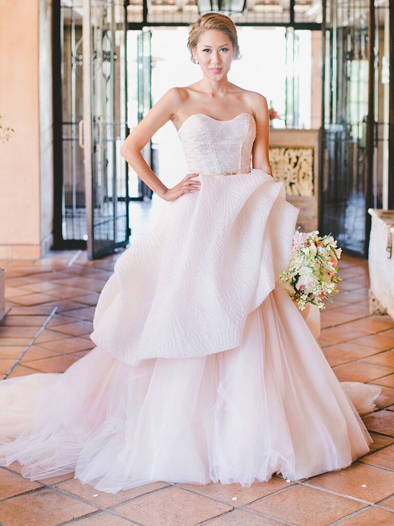 Blush and Light Pink Wedding Gowns