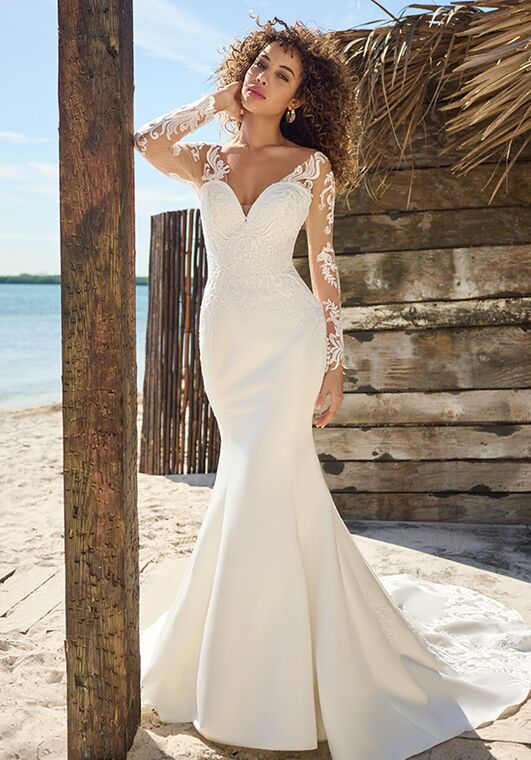 Rebecca Ingram BRETTE Sheath Wedding Dress - 5
