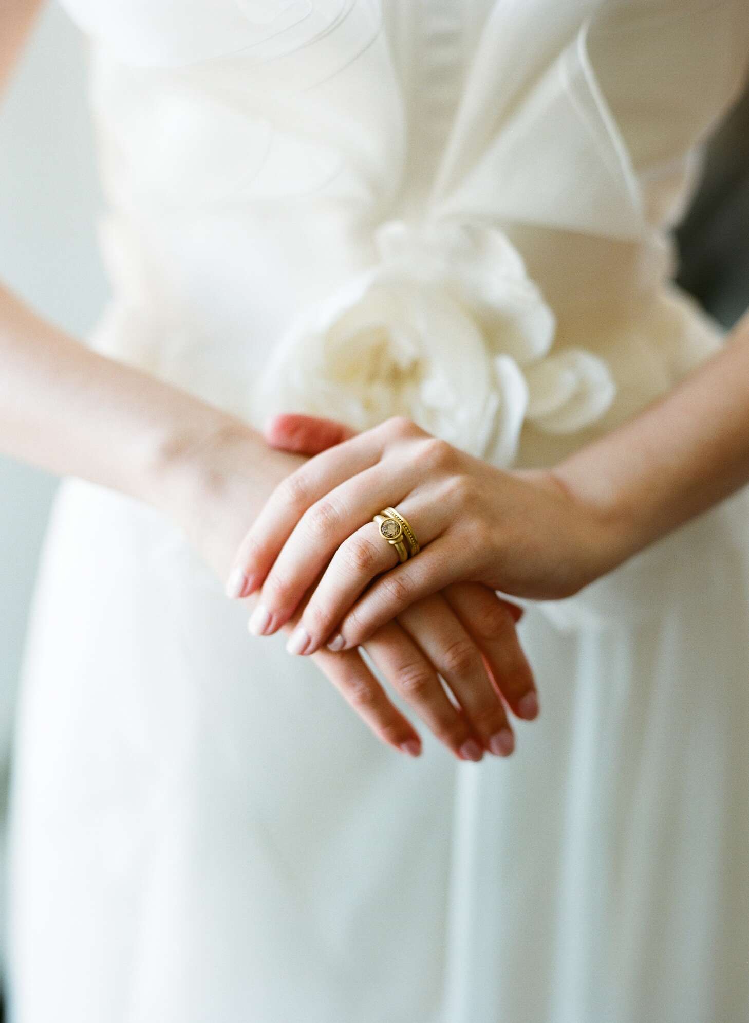 Gold Ancient-Inspired Custom Wedding Rings