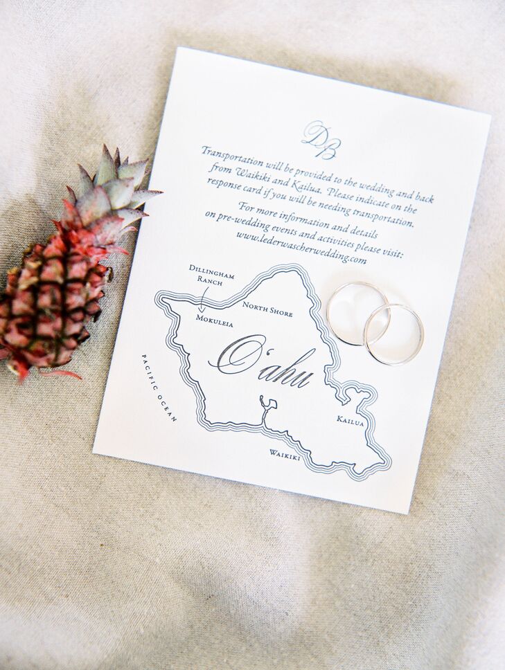 White Destination Wedding Invitations