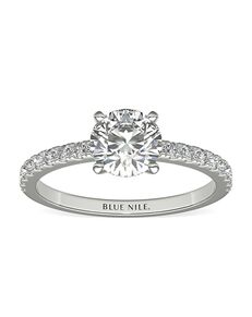 Blue Nile Round Cut Engagement Ring
