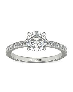 Blue Nile Round Cut Engagement Ring