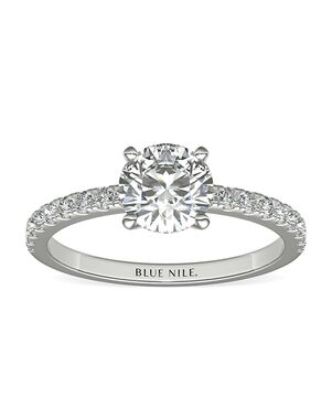 Blue Nile Round Cut Engagement Ring