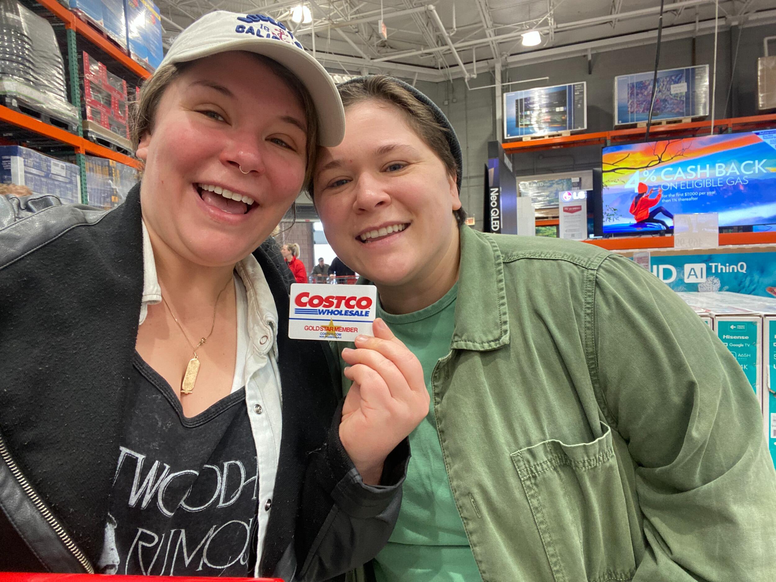 Things got serious -  our first joint Costco membership (oh, and we moved in together). 