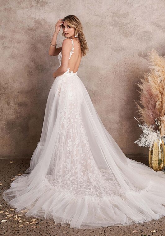 Lillian West 66224 Fit-and-Flare Wedding Dress - 4
