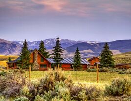 Rustic ranch in Wind River Valley, Wyoming