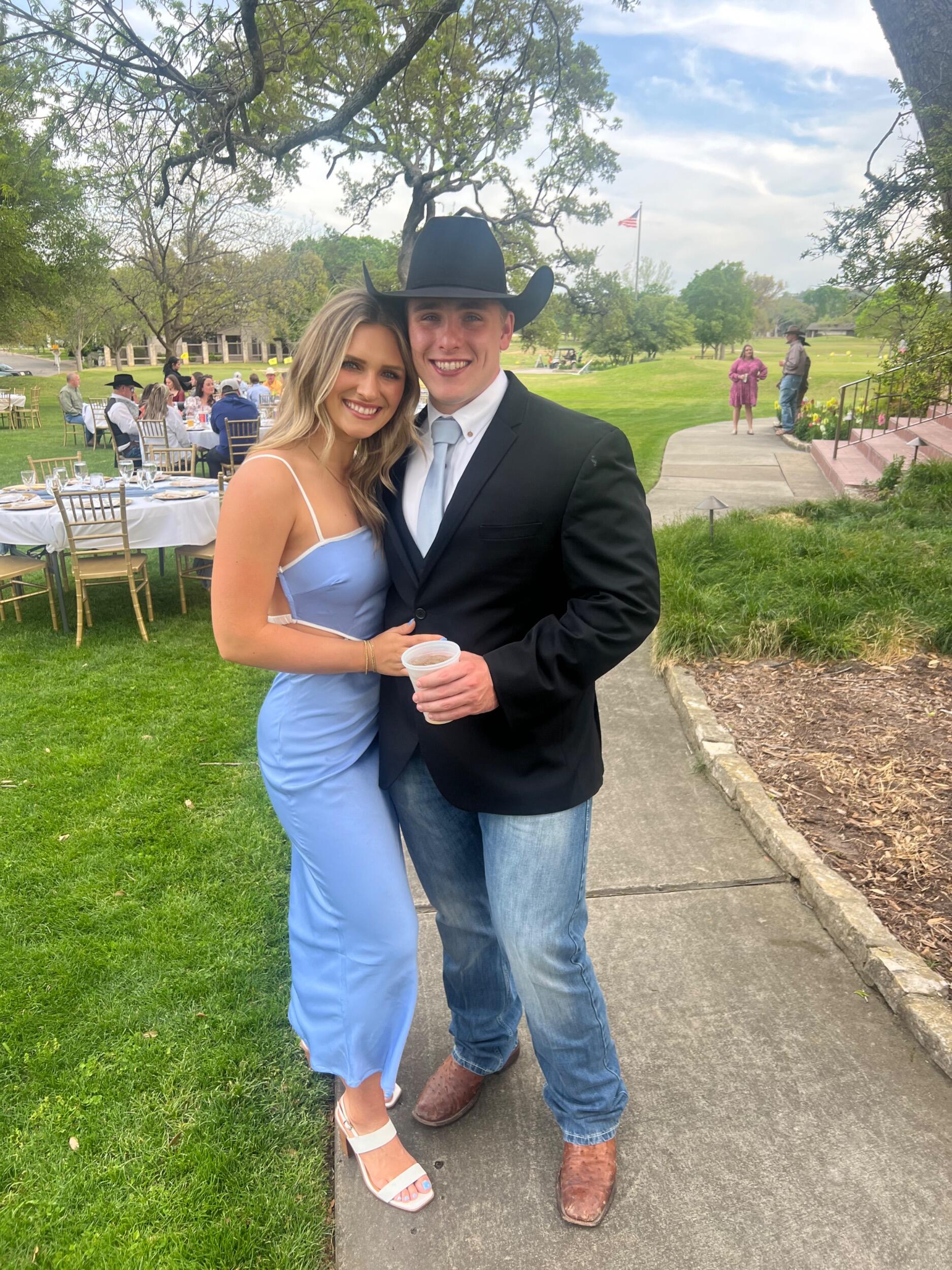 Our first year apart was filled with weekends spent celebrating our friends’ weddings — special moments that let us be together and reminded us how lucky we are to have found each other.