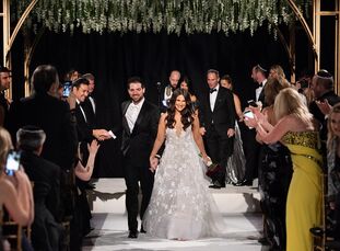 Alyssa Bernstein and Corey Katz's wedding was full of glamorous and personal details . "It was super important to us that our wedding was a reflection