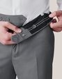 Birdy Grey Suits Taylor Suit Pants in Charcoal Grey Tuxedo - thumbnail - 5