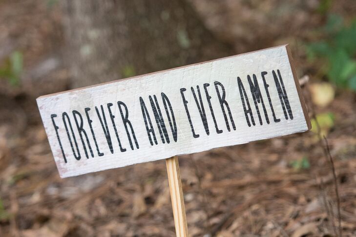 Wooden signs, made by Olivia's father, lined the long driveway entrance to the property on Lake Brantley in Longwood, Florida.