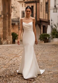 Moonlight Tango T130 Mermaid and Trumpet Wedding Dress