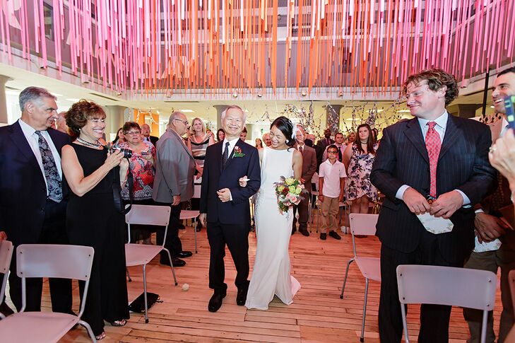 Father Walking Bride Down the Aisle