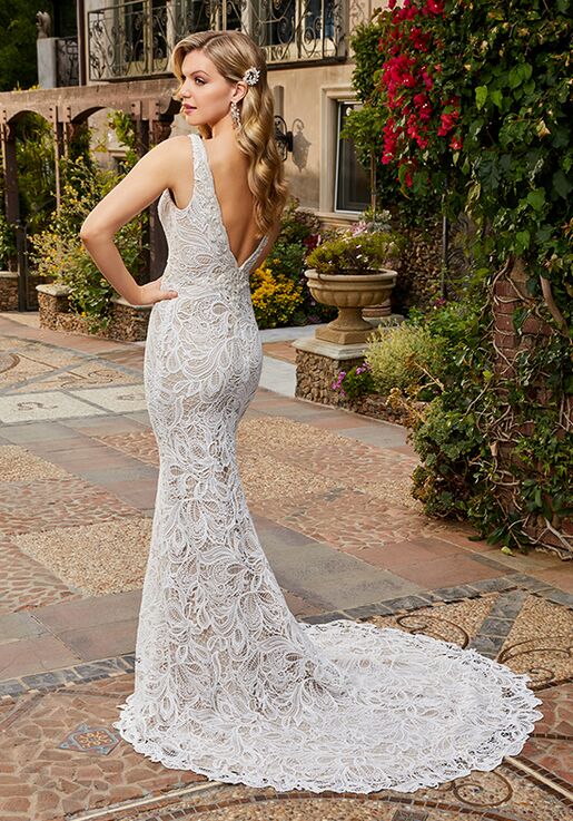 Casablanca Bridal 2400 Christine Sheath Wedding Dress - 3