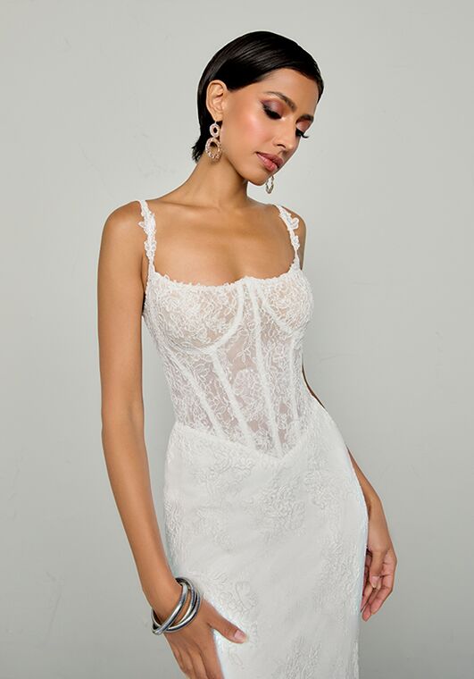 Justin Alexander Signature Valour Fit-and-Flare Wedding Dress - 3