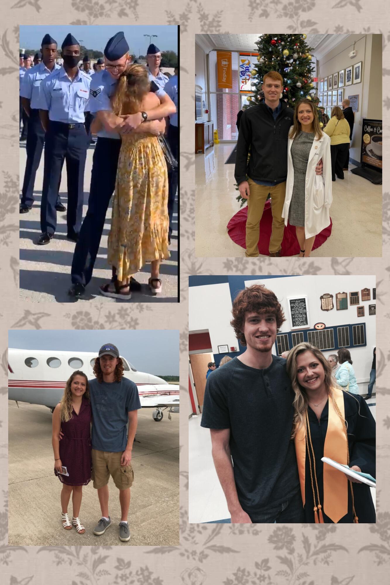 We are kind of each other's biggest fans. From basic training graduation to PA school graduation, we've been there supporting each other along the way. 
