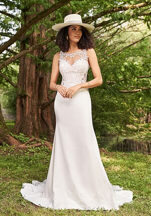 Lillian West 66236 Fit-and-Flare Wedding Dress