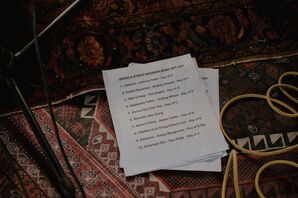 Musician Bride and Groom's Reception Set List for Retro Wedding