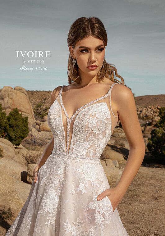 IVOIRE by KITTY CHEN AIMEE, V2100 A-Line Wedding Dress - 3