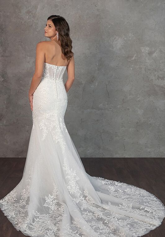Essense of Australia D4341 Column Wedding Dress - 4