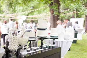 Black-and-White Dessert Bar