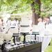 "For dessert, there was an assortment of cupcakes and cakes," the couple says. "Guests were offered a candy bar as a favor for attending the wedding, which was a big hit with the kids."
