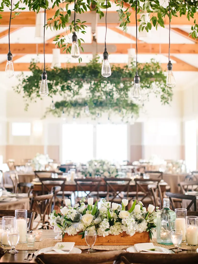 Organically Styled Reception Space at The Shoals Club