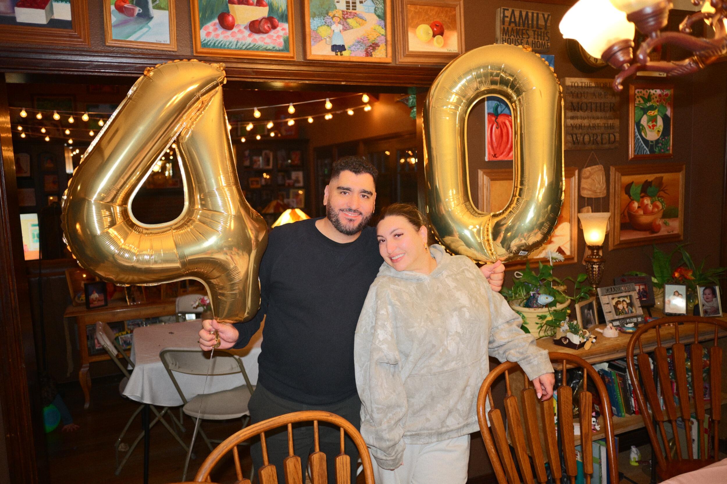 Fabian: "My 40th birthday celebration with the people who mean the most to me."