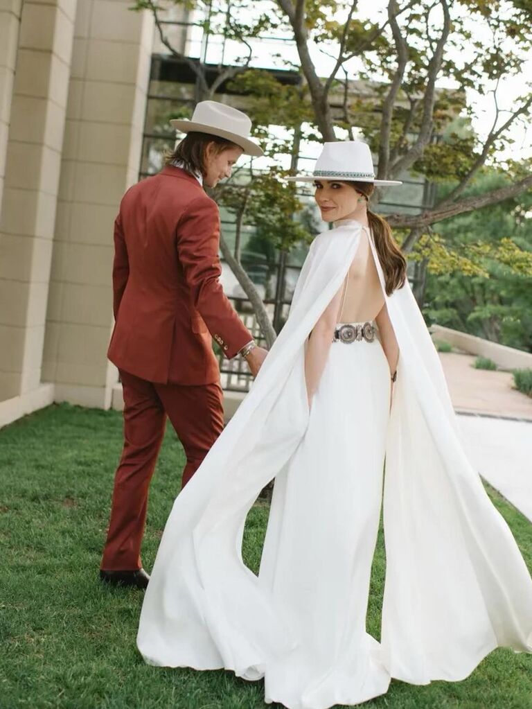 Sophia Bush and her husband at their rehearsal dinner