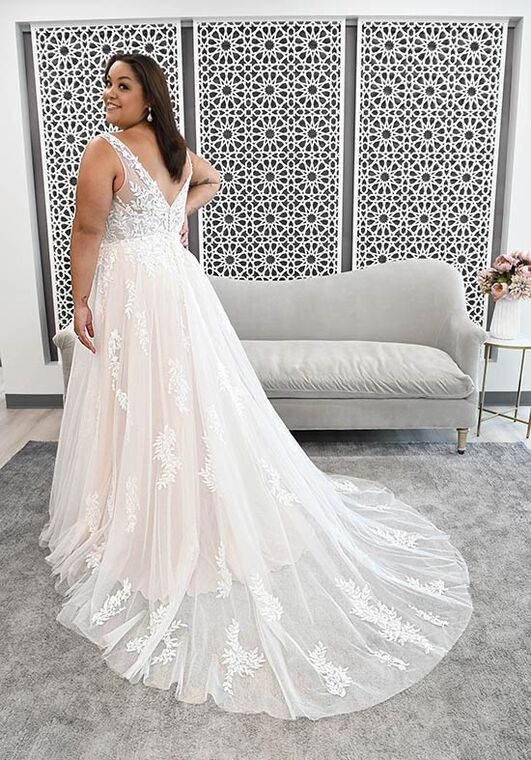 Stella York 7177 plus A-Line Wedding Dress - 6