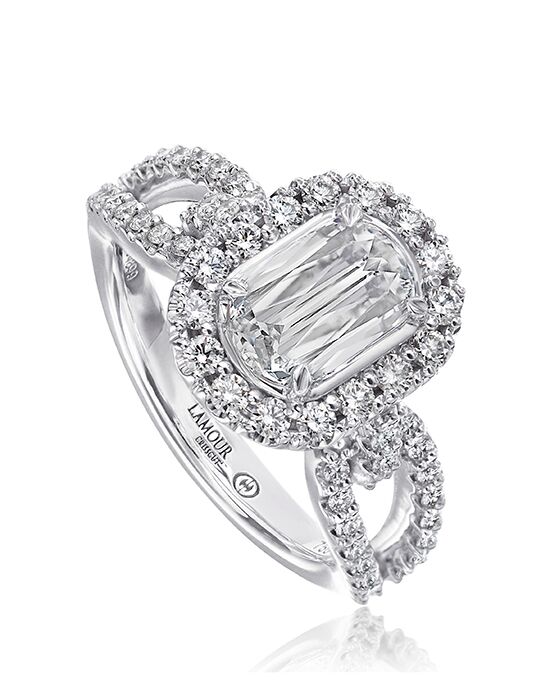 Christopher Designs Unique Emerald, Oval Cut Engagement Ring - 1