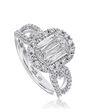 Christopher Designs Unique Emerald, Oval Cut Engagement Ring - thumbnail - 1
