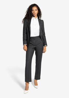 Generation Tux Women's Charcoal Suit Pantsuits and Separates Wedding Dress