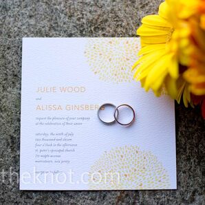 Modern Yellow Invitations
