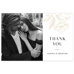 Exotic Thank You Postcard by Vera Wang