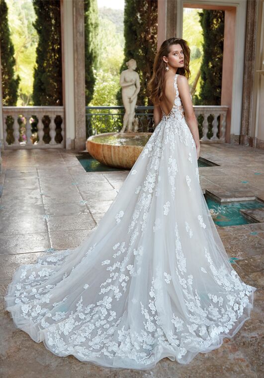 Demetrios 1214 A-Line Wedding Dress - 2