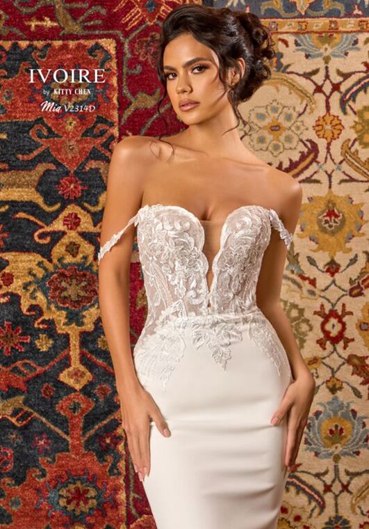 IVOIRE by KITTY CHEN MIA, V2314D Fit-and-Flare Wedding Dress - 3