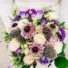 This Couple Filled Their Wedding at The Hotel Concord in North Carolina With Vibrant Pops of Purple
