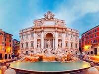 Trevi Fountain in Rome, Italy.