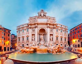 Trevi Fountain in Rome, Italy.