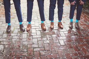 Classic Oxfords and Bright Socks