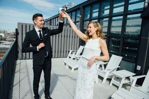 Contemporary Custom-Designed Wedding Dress