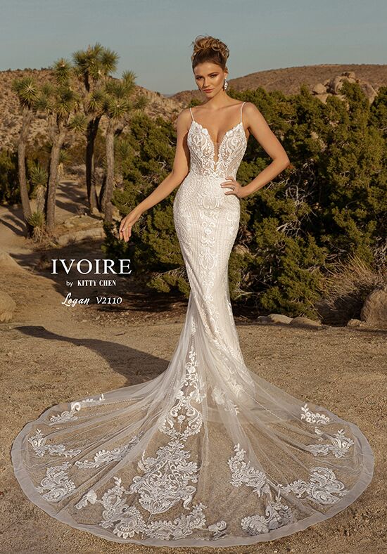IVOIRE by KITTY CHEN LOGAN,V2110 Sheath Wedding Dress - 1