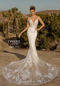 IVOIRE by KITTY CHEN LOGAN,V2110 Sheath Wedding Dress