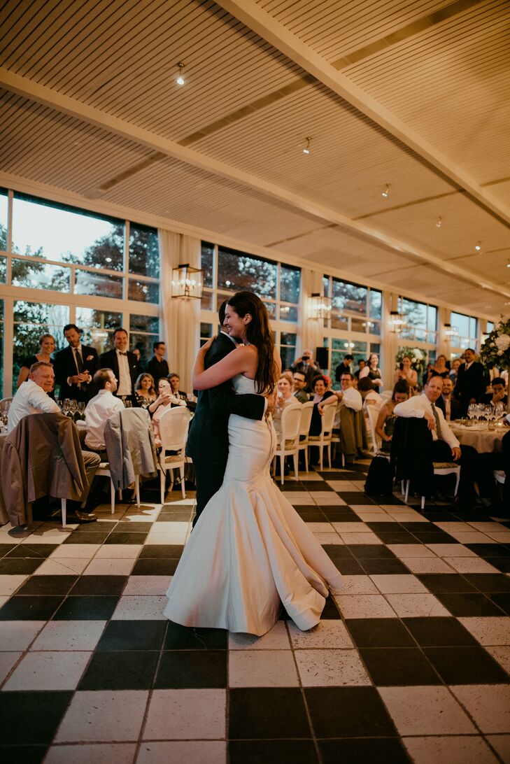 Classic Black-and-White Dance Floor