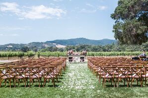 Vineyard Wedding Reception at Chateau St. Jean