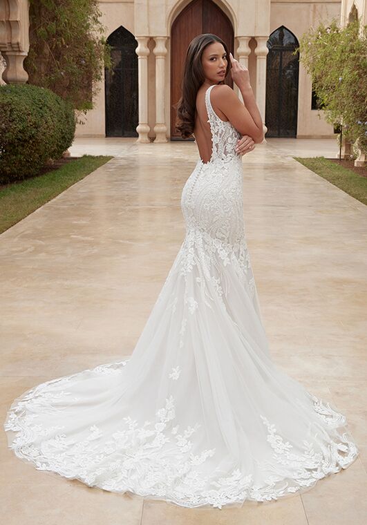 Sincerity Bridal 44426 Mermaid and Trumpet Wedding Dress - 3