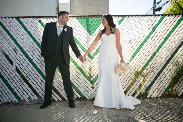 Elisa and Matthew's urban wedding hit home when they tied the knot in Philadelphia, Pennsylvania in September of 2014. Having found each other through