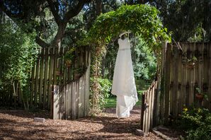 Ivory Lace Wedding Dress with Sweetheart Neckline