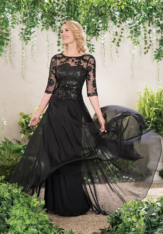 Jade Mother of the Bride by Jasmine J195014 Black Mother Of The Bride Dress - 3