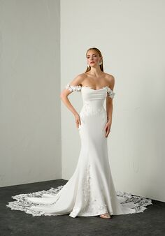Justin Alexander Signature Fever Fit-and-Flare Wedding Dress